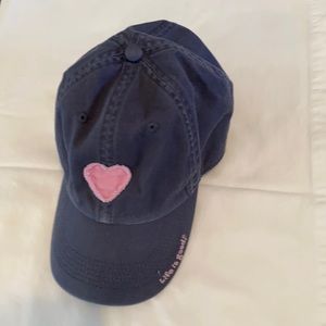 Life Is Good women’s blue and pink heart hat